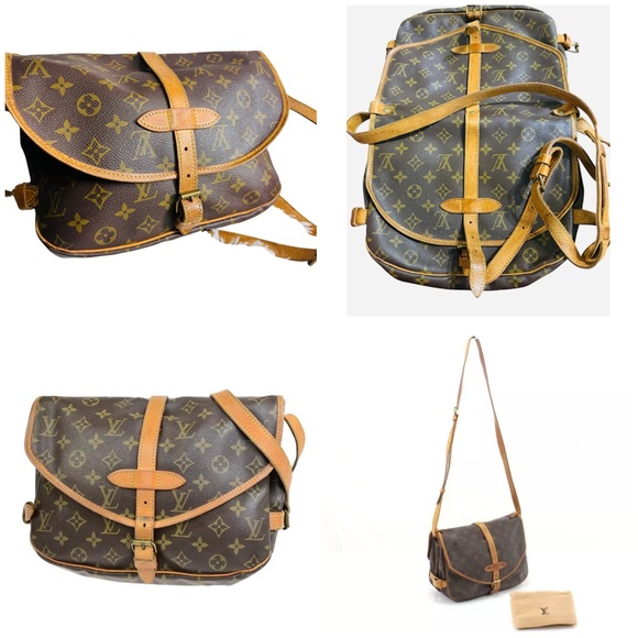 Auth Louis Vuitton Saumur 30 Unisex Crossbody MESSENGER - Picture 1 of 17